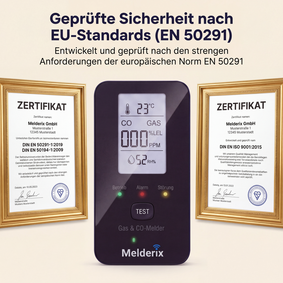 Melderix 4 in 1 CO Detektor für Boote & Yachten